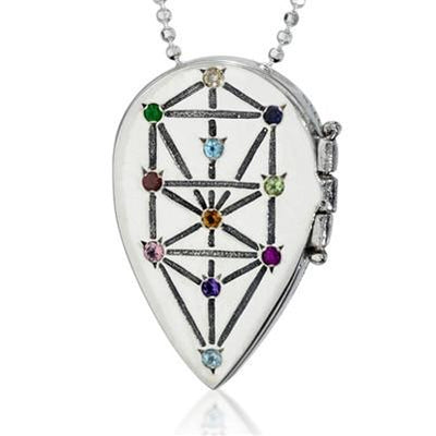 Tree of Life Kabbalah Locket Necklace by HaAri - HA'ARI JEWELRY