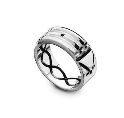 Atlantis Ring for Protection - The New Age Silver Ring - HA'ARI JEWELRY