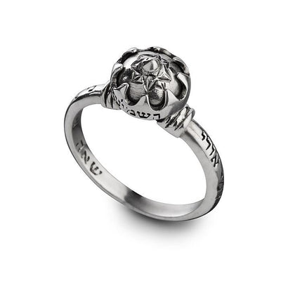 HaShmi'ini Authentic Silver Kabbalah Ring for Protection, Love & Relationship - HA'ARI JEWELRY