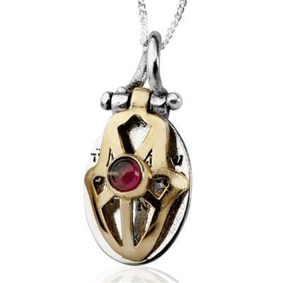 Ciondolo con pietra preziosa Hamsa intagliato a mano Ciondolo con pietra preziosa Hamsa intagliato a mano